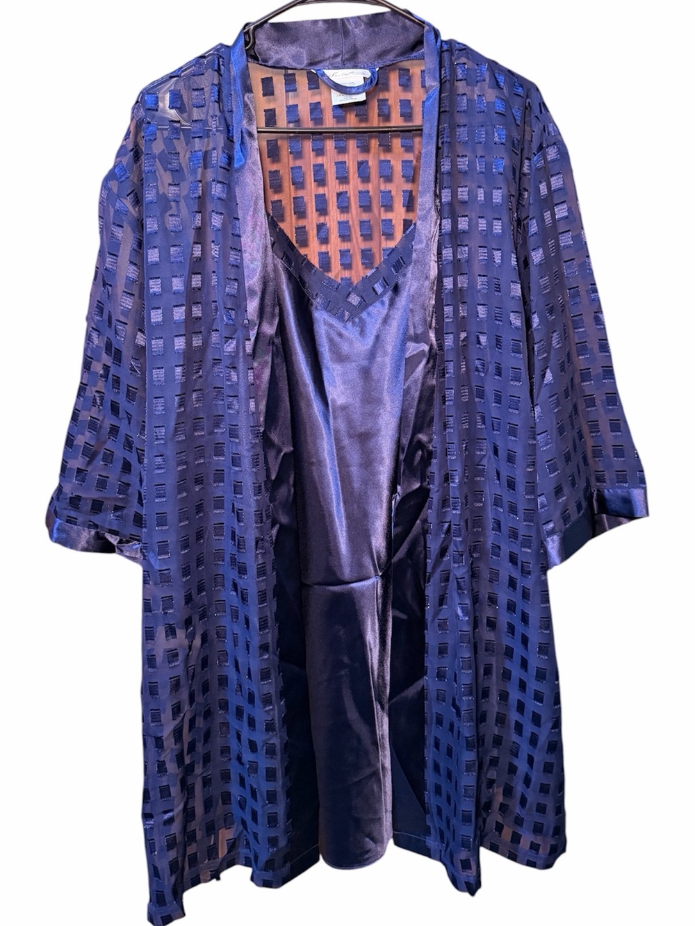 Secret Treasures Dark Blue Robe Lounge Set- Large